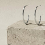 Passion Waterproof Simple Oval Creol Silver Plating - DANSK Copenhagen
