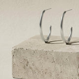Passion Waterproof Simple Oval Creol Silver Plating - DANSK Copenhagen