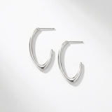 Passion Waterproof Simple Oval Creol Silver Plating - DANSK Copenhagen