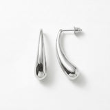 Passion Waterproof Smooth Drop Post Earring Silver Plating - DANSK Copenhagen