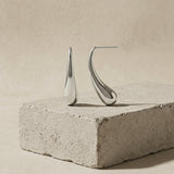 Passion Waterproof Smooth Drop Post Earring Silver Plating - DANSK Copenhagen