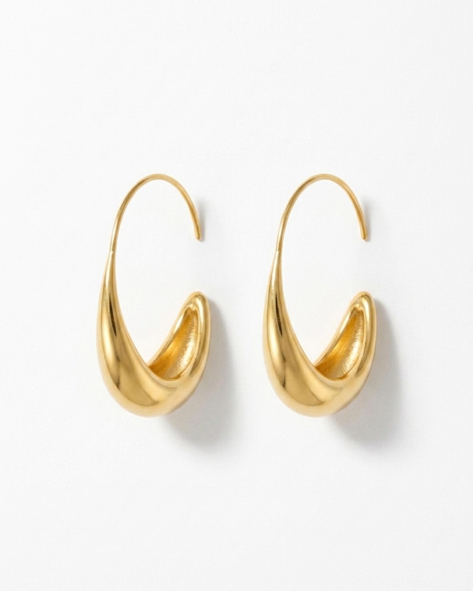 Passion Waterproof Smooth Hoop 18K Gold Plating - DANSK Copenhagen