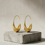 Passion Waterproof Smooth Hoop 18K Gold Plating - DANSK Copenhagen
