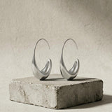 Passion Waterproof Smooth Hoop Silver Plating - DANSK Copenhagen