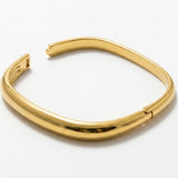 Passion Waterproof Square Cuff Bracelet 18K Gold Plating - DANSK Copenhagen