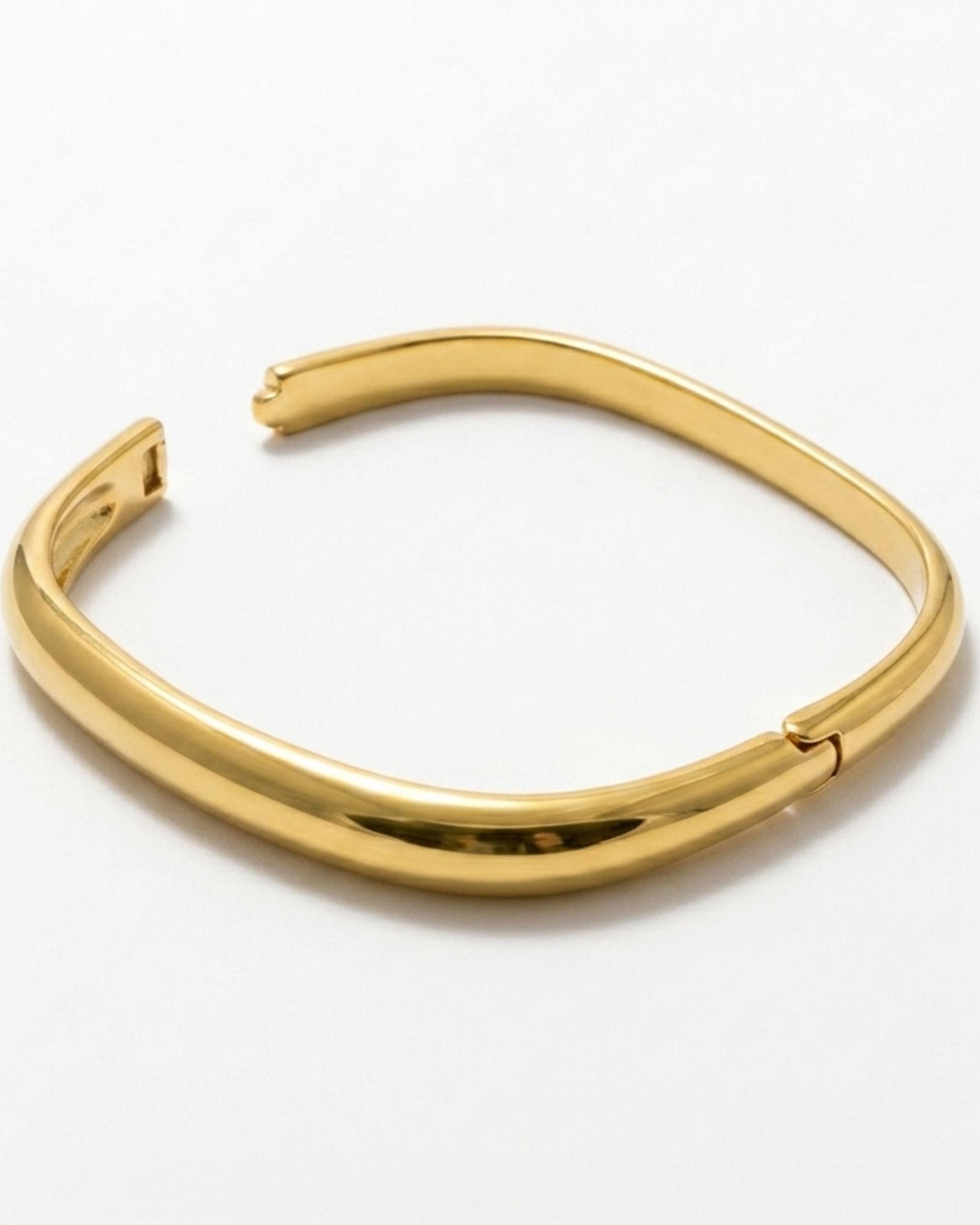 Passion Waterproof Square Cuff Bracelet 18K Gold Plating - DANSK Copenhagen