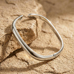 Passion Waterproof Square Cuff Bracelet Silver Plating - DANSK Copenhagen