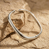 Passion Waterproof Square Cuff Bracelet Silver Plating - DANSK Copenhagen