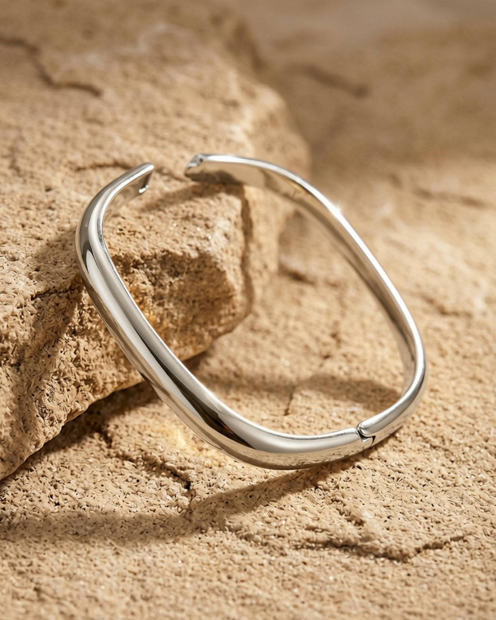 Passion Waterproof Square Cuff Bracelet Silver Plating - DANSK Copenhagen