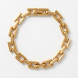 Passion Waterproof Square Link Bracelet 18K Gold Plating - DANSK Copenhagen