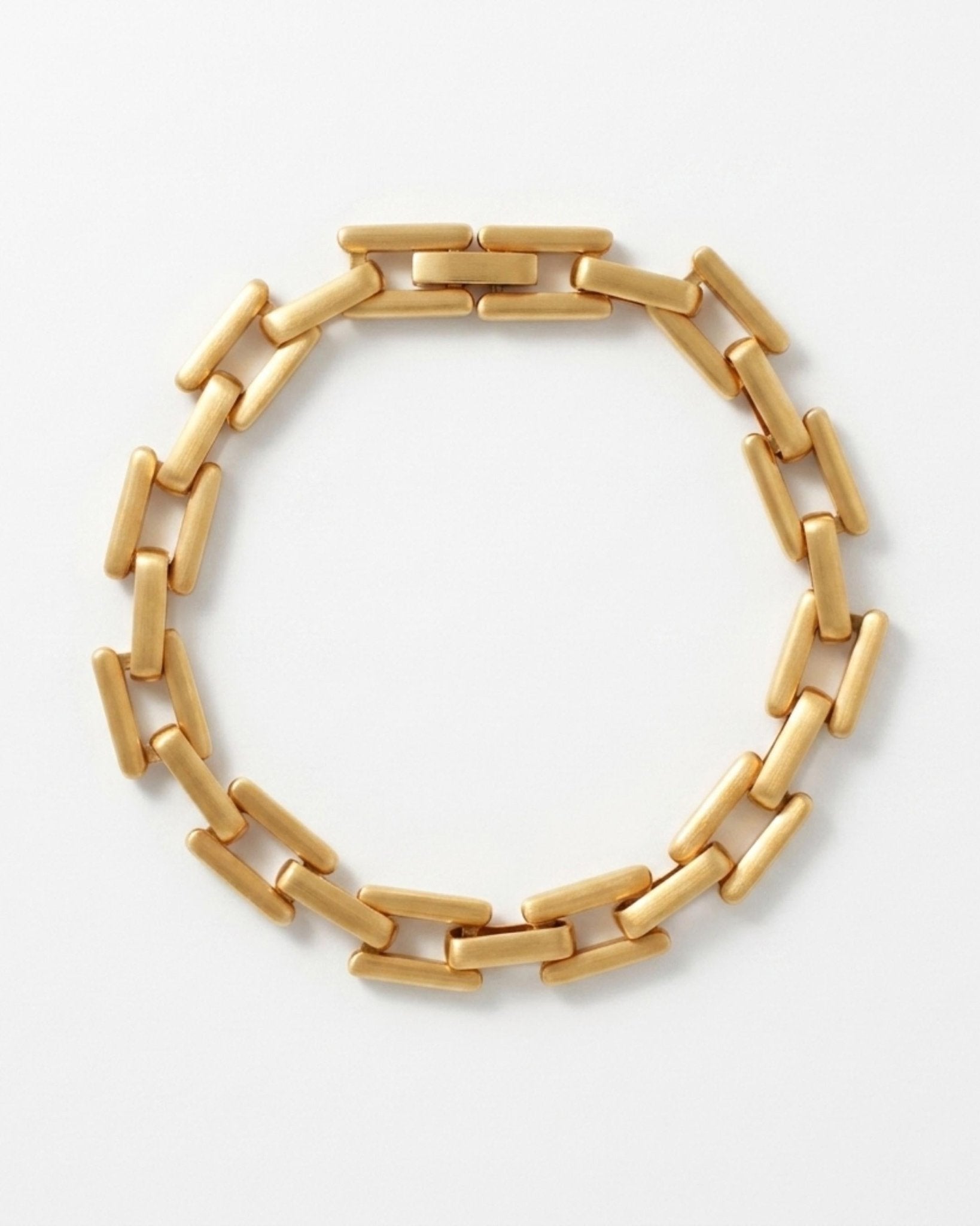 Passion Waterproof Square Link Bracelet 18K Gold Plating - DANSK Copenhagen