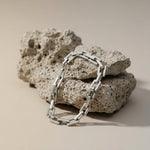 Passion Waterproof Square Link Bracelet Silver Plating