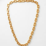 Passion Waterproof Square Link Necklace 18K Gold Plating - DANSK Copenhagen