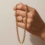 Passion Waterproof Square Link Necklace 18K Gold Plating - DANSK Copenhagen
