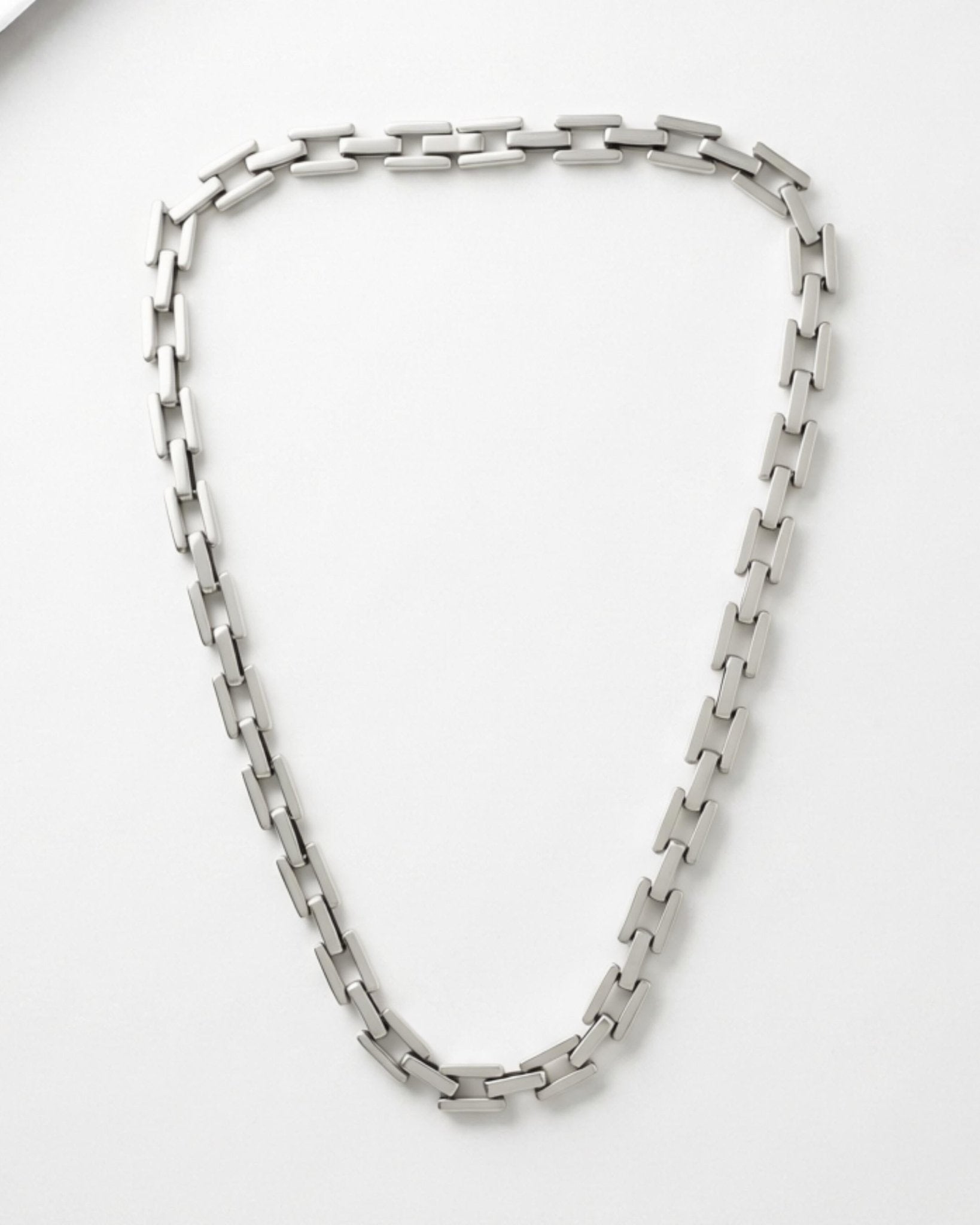 Passion Waterproof Square Link Necklace Silver Plating - DANSK Copenhagen
