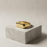 Passion Waterproof Square Ring 18K Gold Plating - DANSK Copenhagen