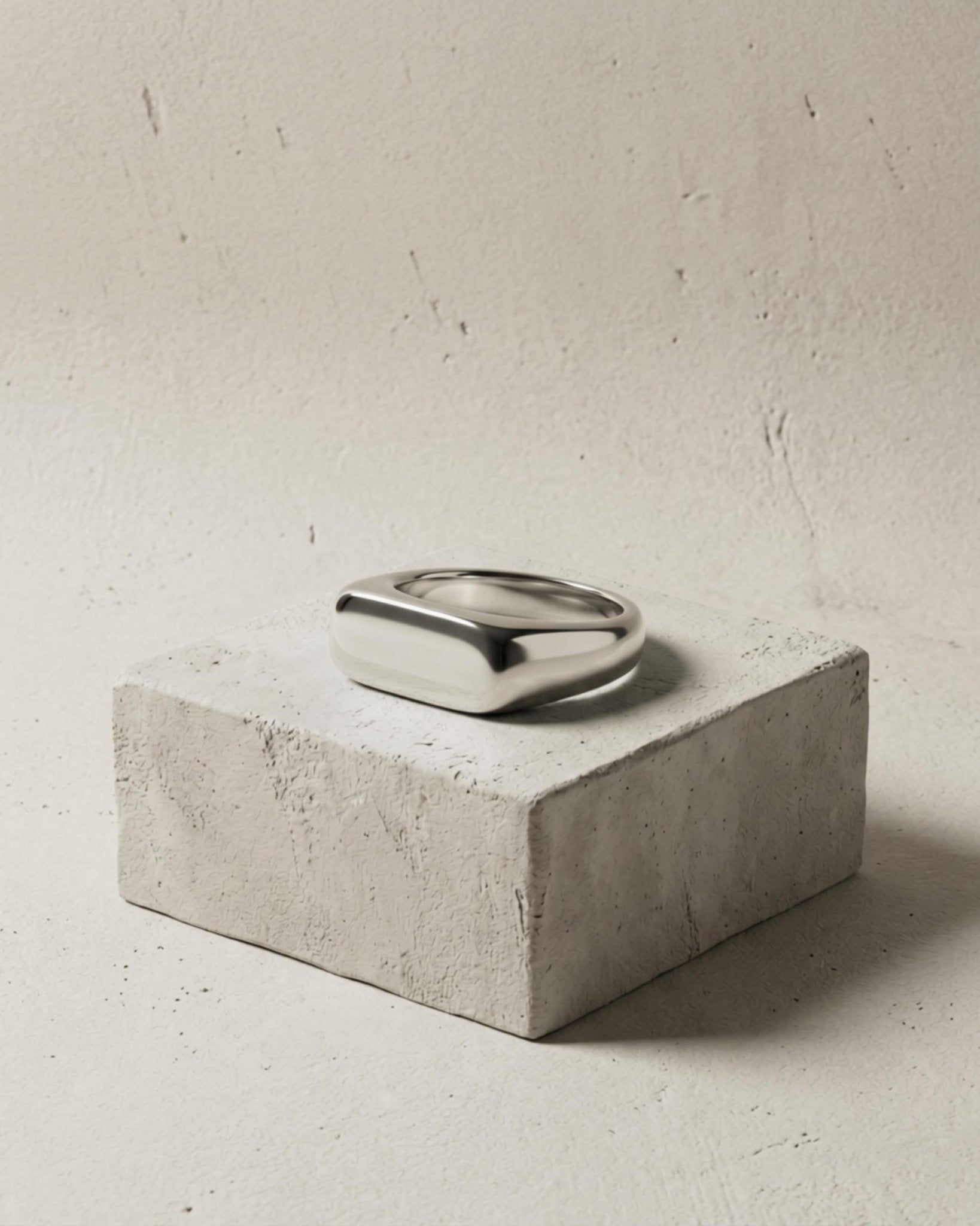 Passion Waterproof Square Ring Silver Plating - DANSK Copenhagen