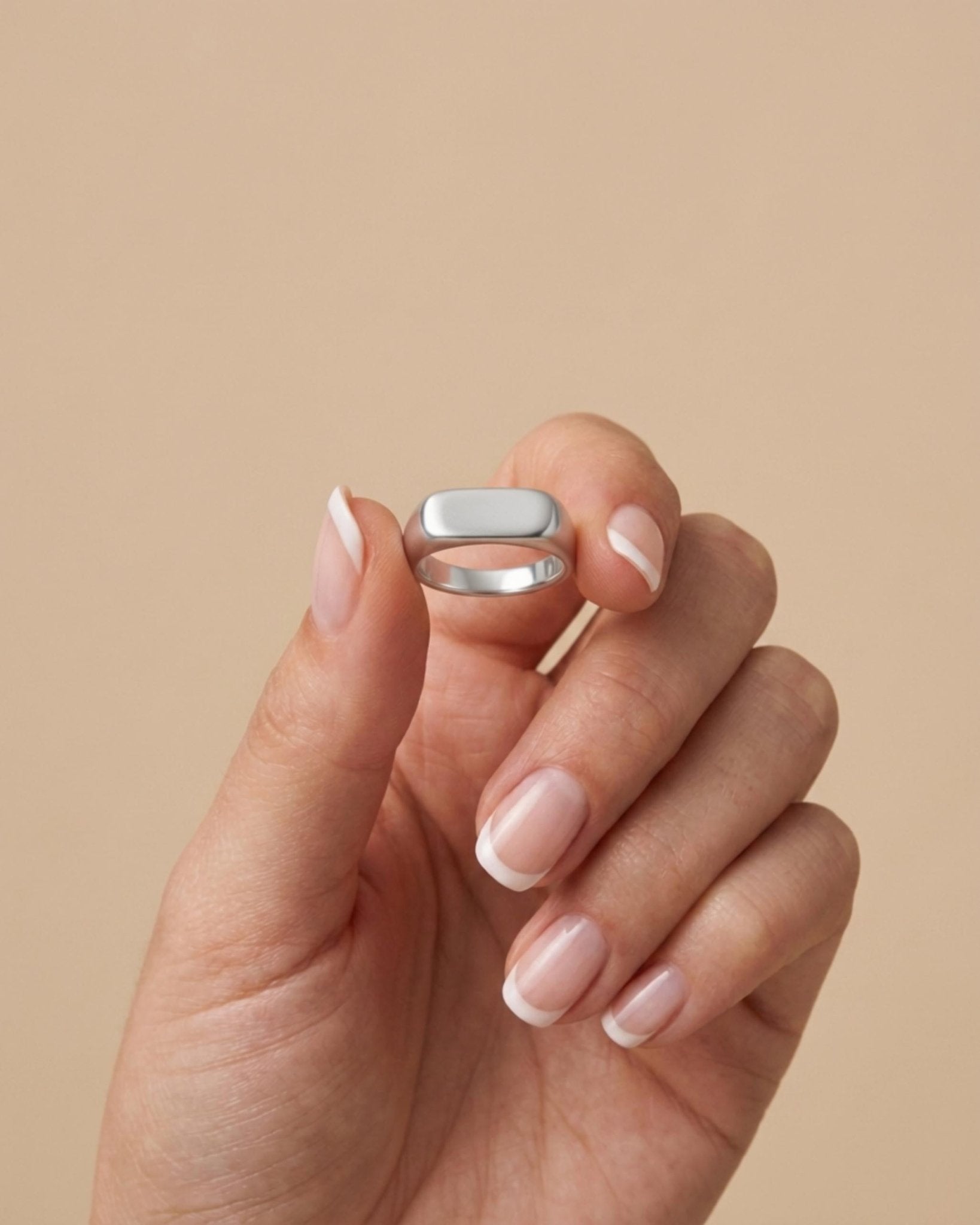 Passion Waterproof Square Ring Silver Plating - DANSK Copenhagen