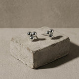 Passion Waterproof Triple Ball Earring Silver Plating - DANSK Copenhagen