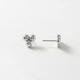 Passion Waterproof Triple Ball Earring Silver Plating - DANSK Copenhagen
