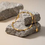 Passion Waterproof Twisted 2mm Herringbone Bracelet 18K Gold Plating - DANSK Copenhagen