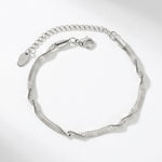 Passion Waterproof Twisted 2mm Herringbone Bracelet Silver Plating - DANSK Copenhagen
