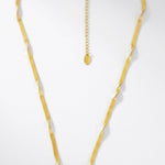 Passion Waterproof Twisted 2mm Small Herringbone Necklace 18K Gold Plating - DANSK Copenhagen