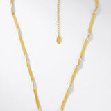 Passion Waterproof Twisted 2mm Small Herringbone Necklace 18K Gold Plating - DANSK Copenhagen