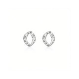 RAGNA Waterproof Silver Stainless Steel Earring - Hammered Finish - DANSK Copenhagen