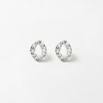 RAGNA Waterproof Silver Stainless Steel Earring - Hammered Finish - DANSK Copenhagen