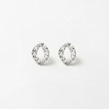 RAGNA Waterproof Silver Stainless Steel Earring - Hammered Finish - DANSK Copenhagen