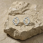 RAGNA Waterproof Silver Stainless Steel Earring - Hammered Finish - DANSK Copenhagen