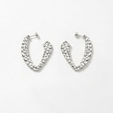 RAGNA Waterproof Silver Stainless Steel Hoop - Hammered Finish - DANSK Copenhagen