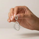 RAGNA Waterproof Silver Stainless Steel Original Earrings - Hammered Finish - DANSK Copenhagen