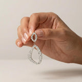 RAGNA Waterproof Silver Stainless Steel Original Earrings - Hammered Finish - DANSK Copenhagen