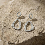 RAGNA Waterproof Silver Stainless Steel Original Earrings - Hammered Finish - DANSK Copenhagen