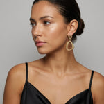 RAGNA Waterproof Silver Stainless Steel Original Earrings - Hammered Finish - DANSK Copenhagen