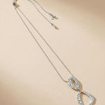 RAGNA Waterproof Silver Stainless Steel Original Simple Necklace - Adjustable Chain & Hammered Finish - DANSK Copenhagen