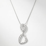 RAGNA Waterproof Silver Stainless Steel Original Simple Necklace - Adjustable Chain & Hammered Finish - DANSK Copenhagen
