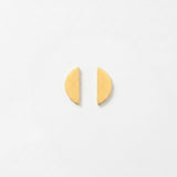 SAGA Waterproof 18K Gold Plated Post Earring – Brushed Stainless Steel - DANSK Copenhagen