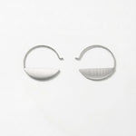 SAGA Waterproof Silver Stainless Steel Hoop Earring – Brushed Finish - DANSK Copenhagen