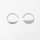 SAGA Waterproof Silver Stainless Steel Hoop Earring – Brushed Finish - DANSK Copenhagen