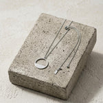 SAGA Waterproof Silver Stainless Steel Necklace – Adjustable Chain & Brushed Finish - DANSK Copenhagen