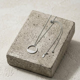 SAGA Waterproof Silver Stainless Steel Necklace – Adjustable Chain & Brushed Finish - DANSK Copenhagen