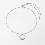 SAGA Waterproof Silver Stainless Steel Necklace – Adjustable Chain & Brushed Finish - DANSK Copenhagen