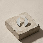 SAGA Waterproof Silver Stainless Steel Post Earring – Brushed Finish - DANSK Copenhagen