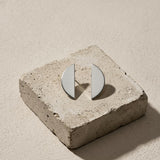 SAGA Waterproof Silver Stainless Steel Post Earring – Brushed Finish - DANSK Copenhagen