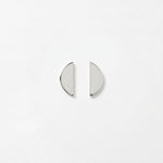 SAGA Waterproof Silver Stainless Steel Post Earring – Brushed Finish - DANSK Copenhagen