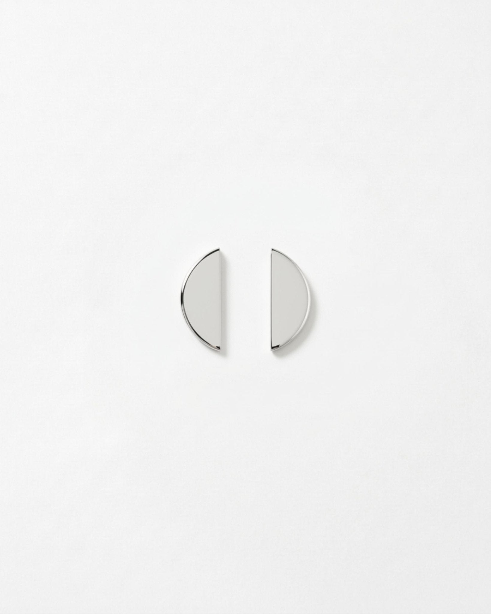 SAGA Waterproof Silver Stainless Steel Post Earring – Brushed Finish - DANSK Copenhagen