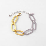 SELMA Waterproof 18K Gold Plated Duo Tone Bracelet – Brushed/Sanded Stainless Steel - DANSK Copenhagen